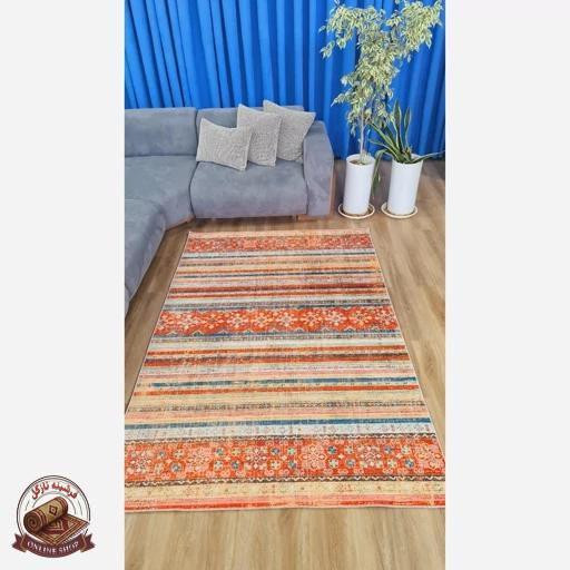 فرش مخمل طرح سنتی مراکشی استُپ دار (ابعاد دلخواه) u241