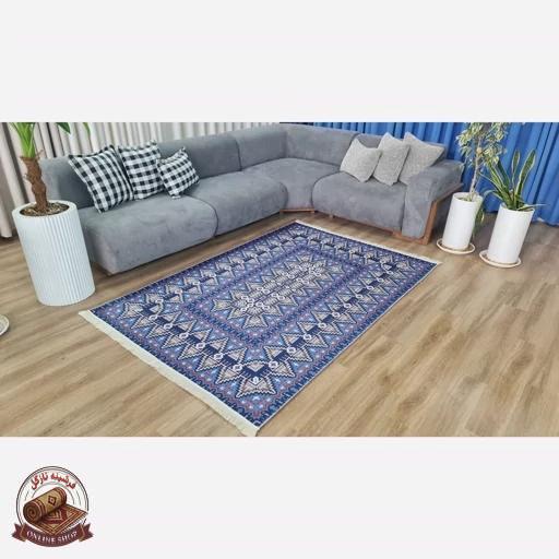 فرشینه کلاسیک جنس مخمل هازان تُرک استُپ دار(ابعاد دلخواه)ضد سُر