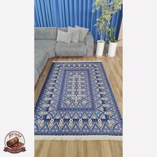 فرشینه کلاسیک جنس مخمل هازان تُرک استُپ دار(ابعاد دلخواه)ضد سُر