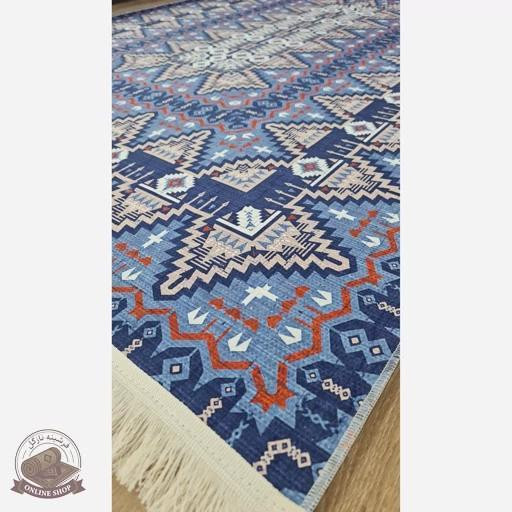 فرشینه کلاسیک جنس مخمل هازان تُرک استُپ دار(ابعاد دلخواه)ضد سُر
