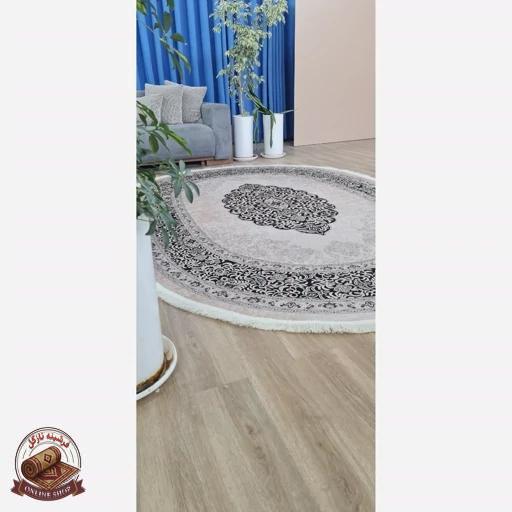 فرشینه بیضی مخمل استُپ دار (ابعاد دلخواه) b51