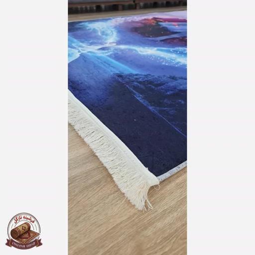 فرشینه کودک جنس مخمل هازان طرح دخترانه استُپ دار( ضد سُر)