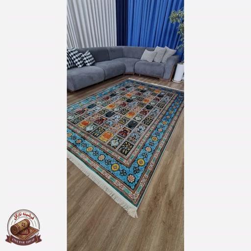 فرش مخمل طرح سنتی استُپ دار (ابعاد دلخواه) تولید میشه