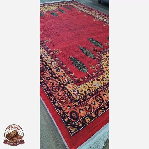 فرش رویه مخمل طرح سنتی استُپ دار (ابعاد دلخواه) تولید میشه