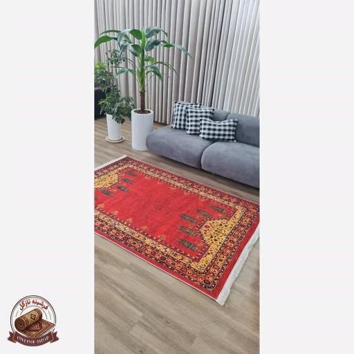 فرش رویه مخمل طرح سنتی استُپ دار (ابعاد دلخواه) تولید میشه