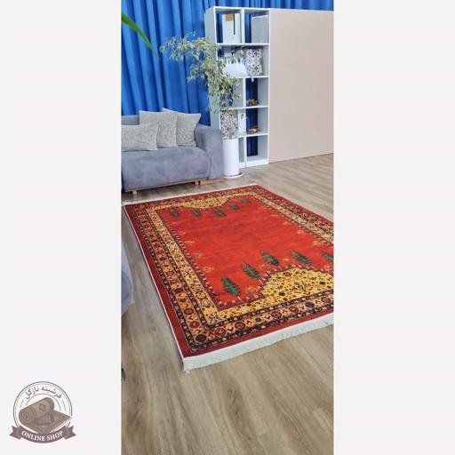 فرش رویه مخمل طرح سنتی استُپ دار (ابعاد دلخواه) تولید میشه