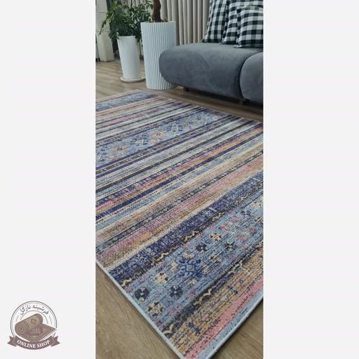 فرش مینیمال مخمل مدرن استُپ دار (ابعاد دلخواه) تولید میشه کد u450