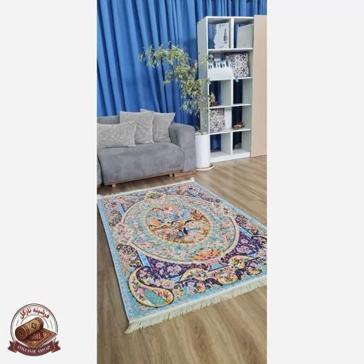 فرش مخمل مدرن طرح ابریشمی استُپ دار (ابعاد دلخواه) a