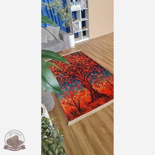 فرشینه مخمل مدرن طرح ابریشمی استُپ دار (ابعاد دلخواه) A087