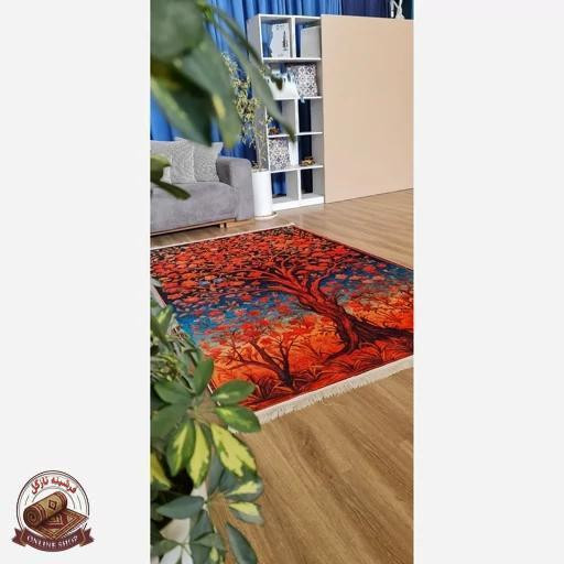 فرشینه مخمل مدرن طرح ابریشمی استُپ دار (ابعاد دلخواه) A087