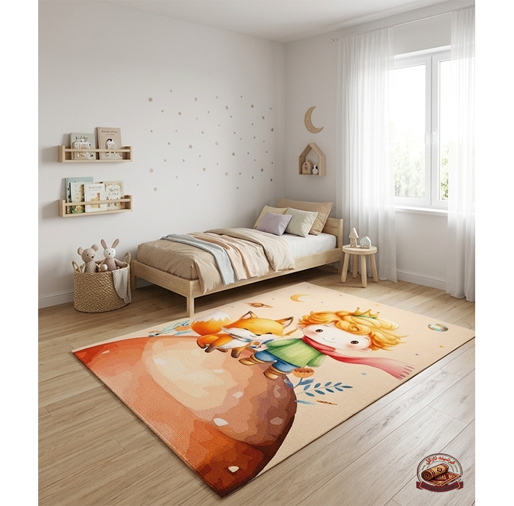 فرشینه کودک جنس مخمل هازان تُرک استُپ دار(ابعاد دلخواه)U293