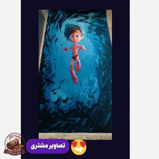 فرشینه کودک جنس مخمل هازان تُرک استُپ دار(ابعاد دلخواه)U280