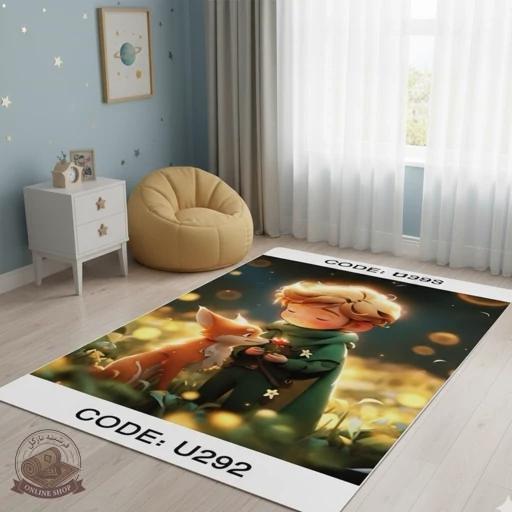 فرشینه کودک جنس مخمل هازان تُرک استُپ دار(ابعاد دلخواه)U292