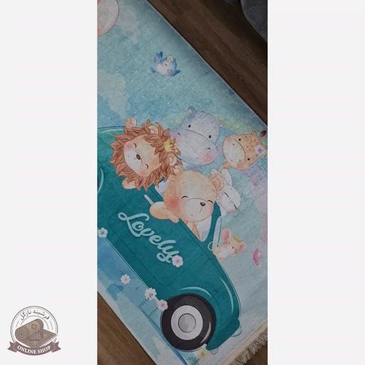 فرشینه کودک مخمل هازان تُرک استُپ دار(ابعاد دلخواه)