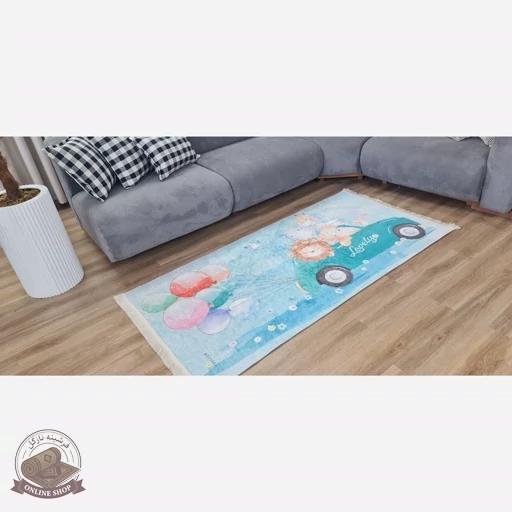 فرشینه کودک مخمل هازان تُرک استُپ دار(ابعاد دلخواه)