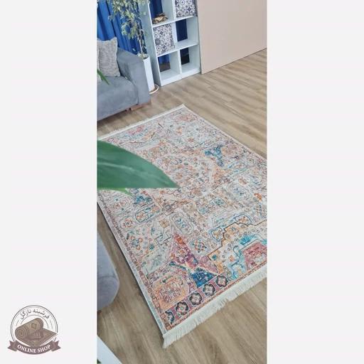 فرشینه فانتزی جنس مخمل تُرک تولید ابعاد دلخواه استُپ دار کد m118