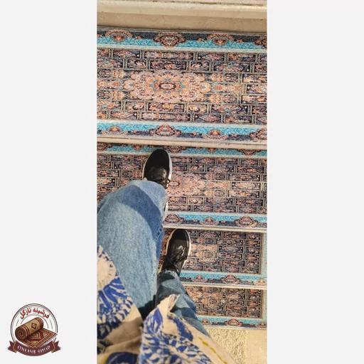 فرشینه رو پِله و پاگرد | در +6000طرح متنوع مخمل تُرک ضدلغزش (استپ دار) p100 بدون نیاز به نصب