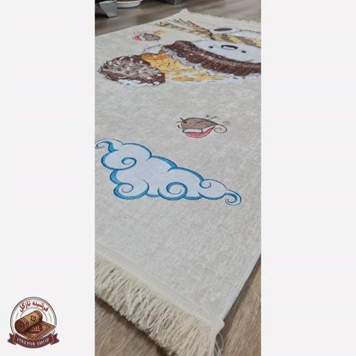 فرشینه کودک جنس مخمل هازان تُرک استُپ دار U354(ابعاد دلخواه)
