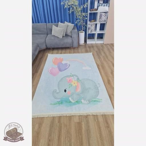 فرشینه کودک جنس مخمل هازان تُرک استُپ دار (ابعاد دلخواه)U050