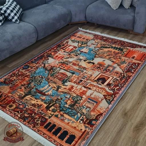 فرشینه مدرن مخمل استُپ دار (ابعاد دلخواه) تولیدمیشهu467