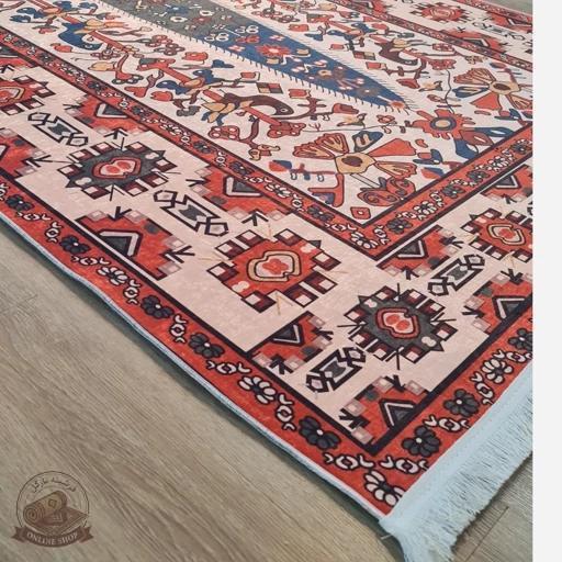 فرشینه مخمل طرح مدرن زیره کار استُپ دار u103