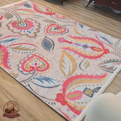 فرشینه فانتزی مخمل تُرک ابعاددلخواه تولید میشهm163 استُپ دار