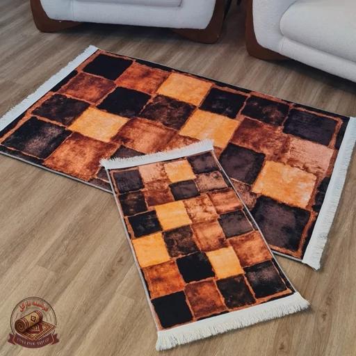 فرشینه مخمل مدرن ترمز دار (ابعاد دلخواه)تولید میشه u633