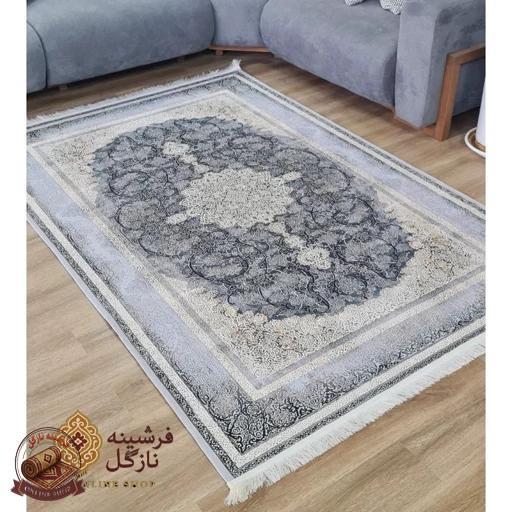 فرشینه مخمل طوسی مدرن ترمز دار (ابعاد دلخواه) u57