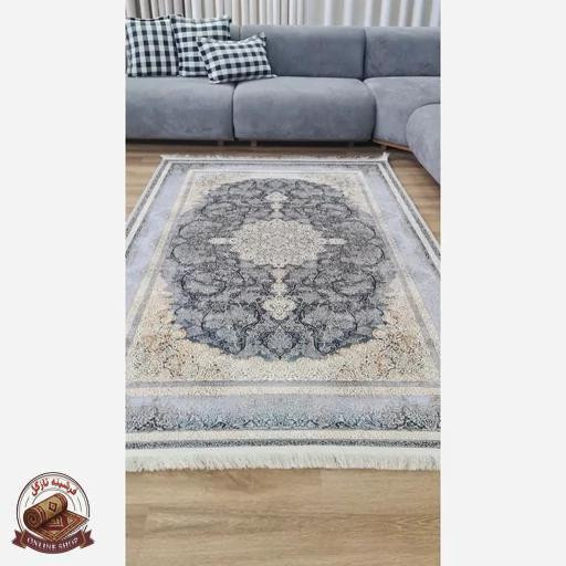 فرشینه مخمل طوسی مدرن ترمز دار (ابعاد دلخواه) u57