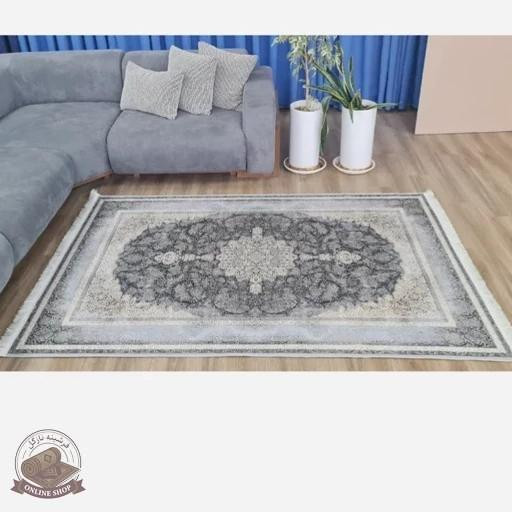 فرشینه مخمل طوسی مدرن ترمز دار (ابعاد دلخواه) u57