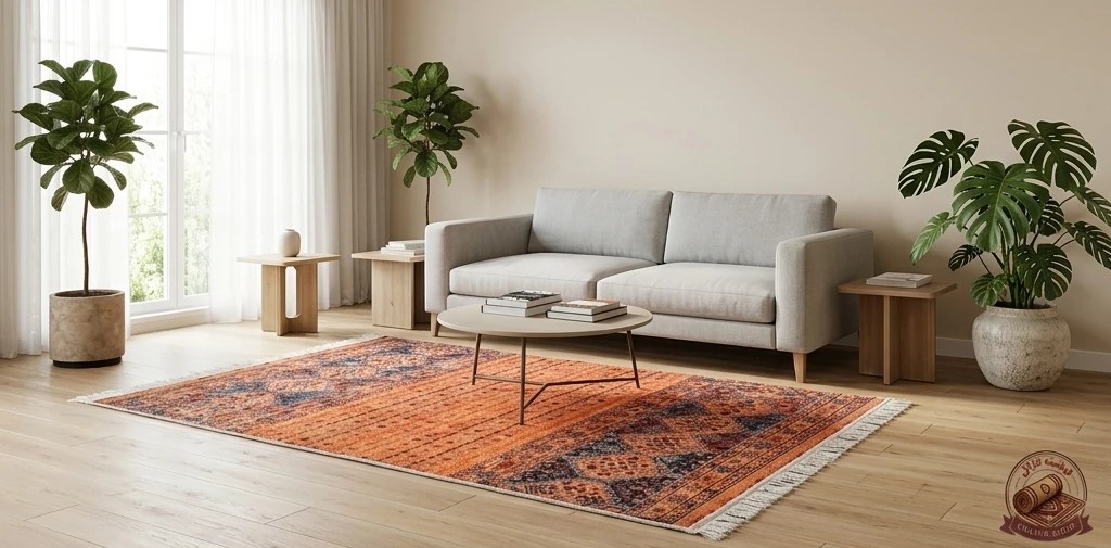 فرشینه مخمل مدرن استپ دار (ابعاد دلخواه) u539