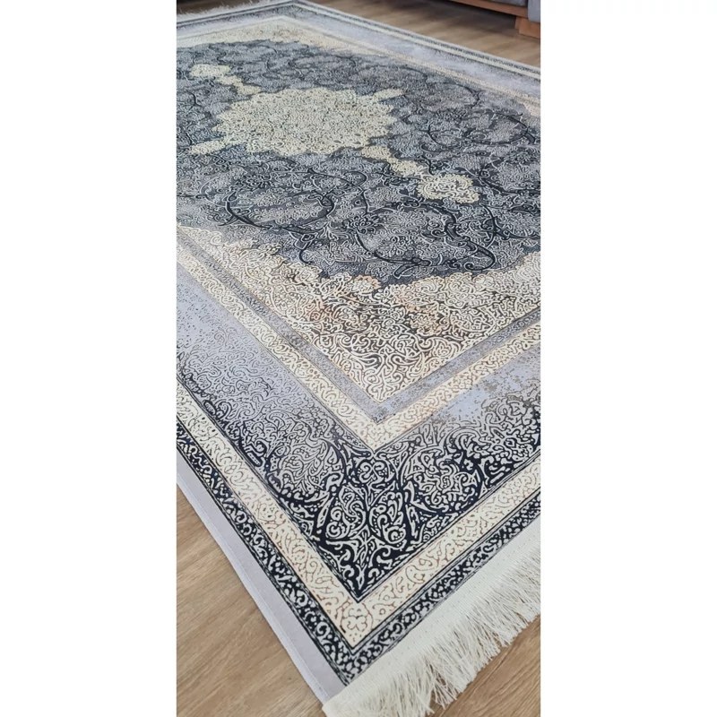 فرشینه مخمل طوسی مدرن ترمز دار (ابعاد دلخواه) u57 (پس کرایه)