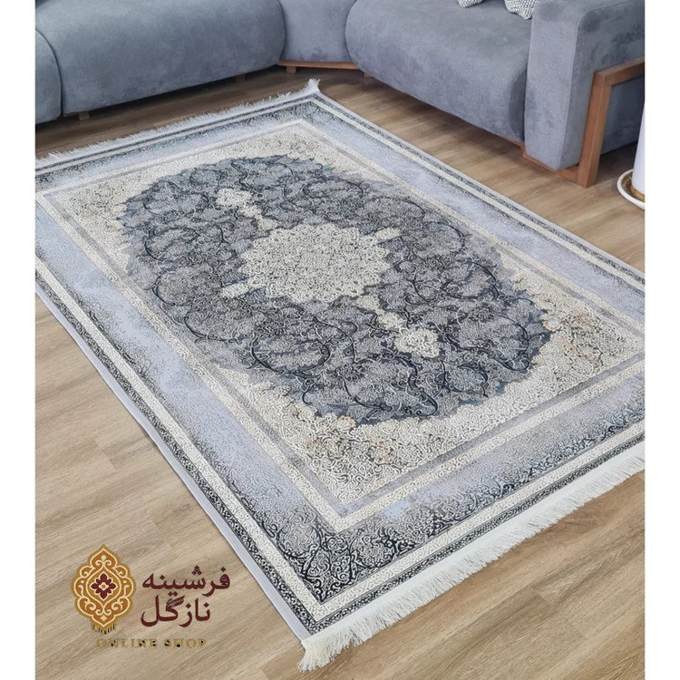 فرشینه مخمل طوسی مدرن ترمز دار (ابعاد دلخواه) u57 (پس کرایه)