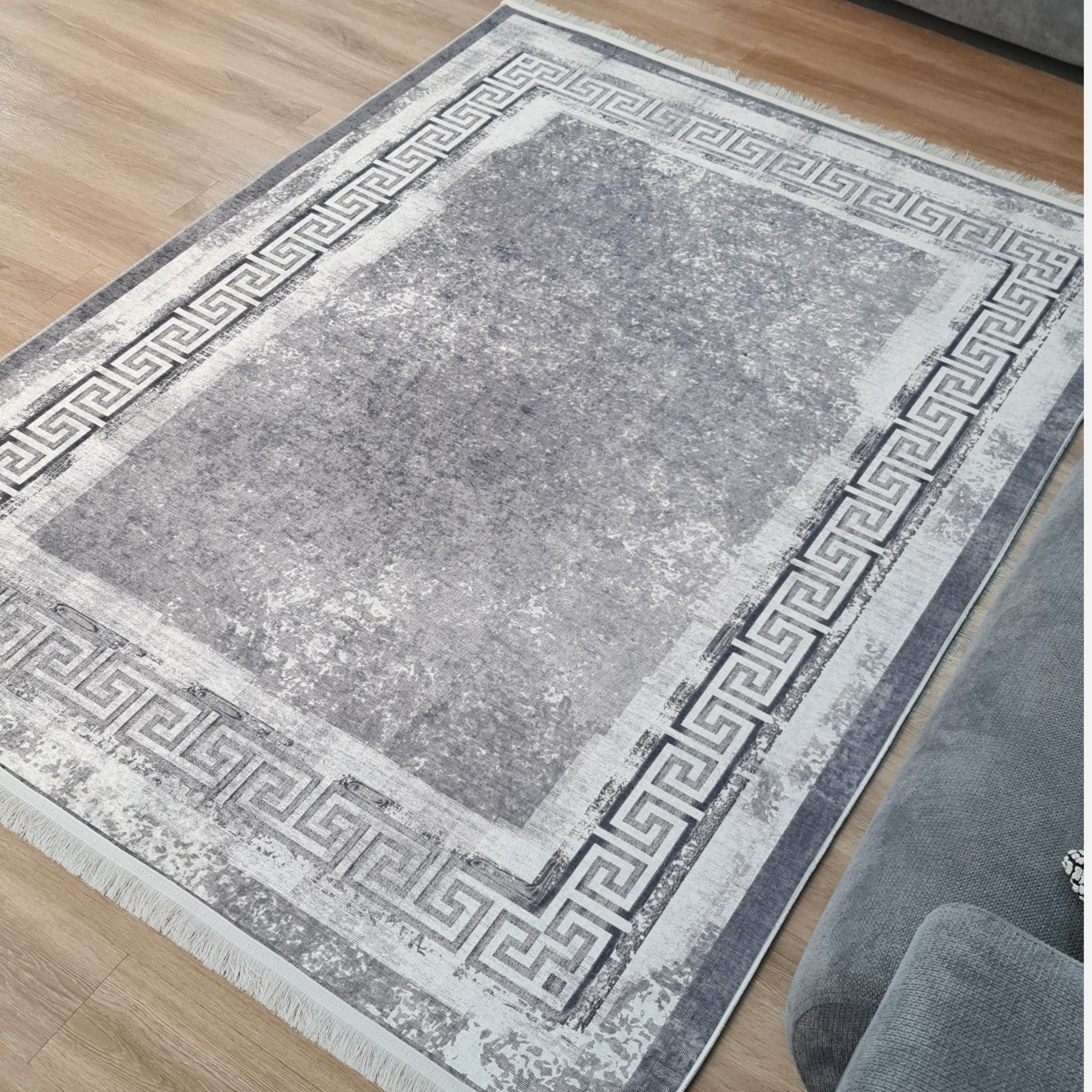 فرشینه طوسی مدرن ترمز دار تولید در (ابعاد دلخواه) h174 (پس کرایه)