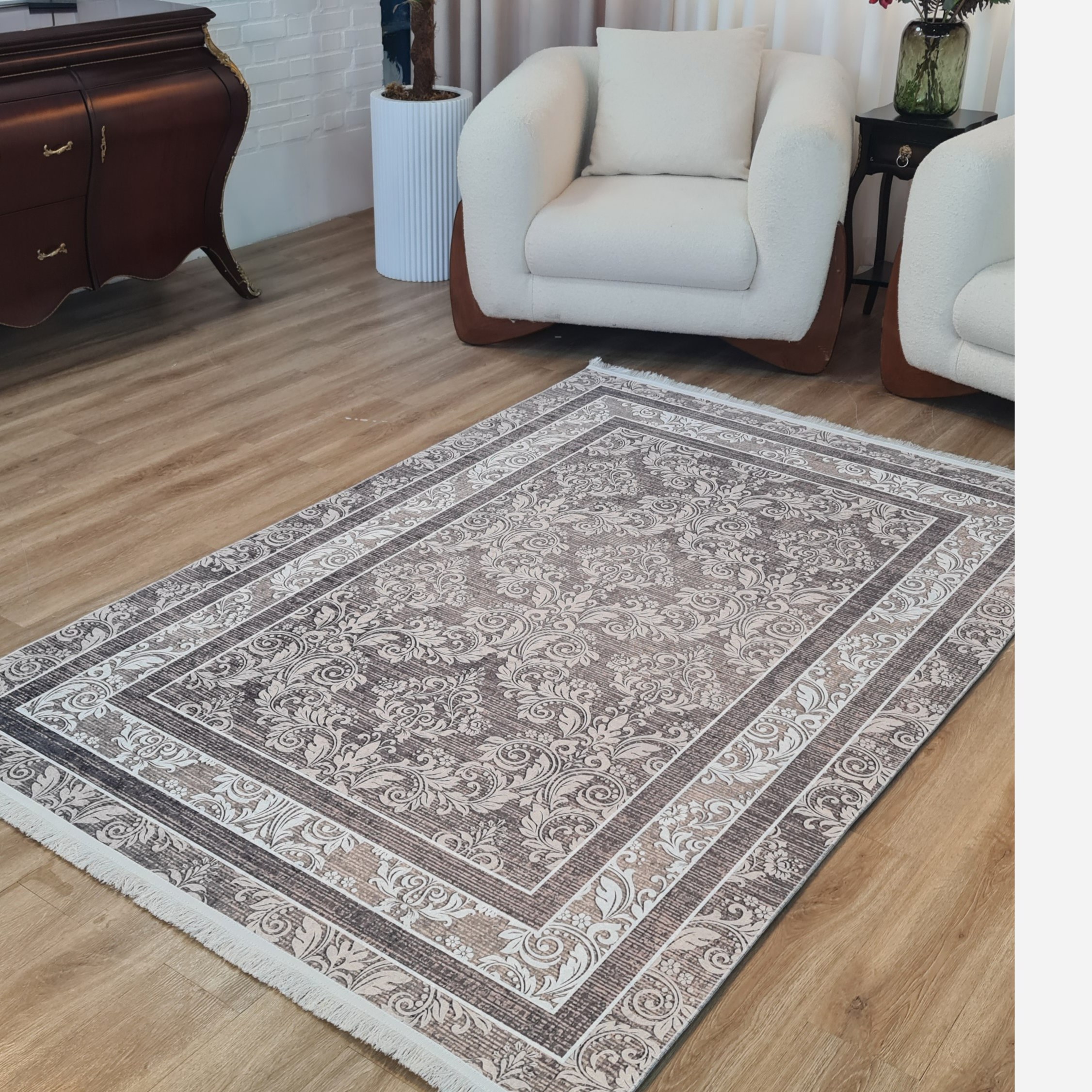 فرشینه مخمل مدرن ترمز دار تولید در (ابعاد دلخواه) h460 (پس کرایه)