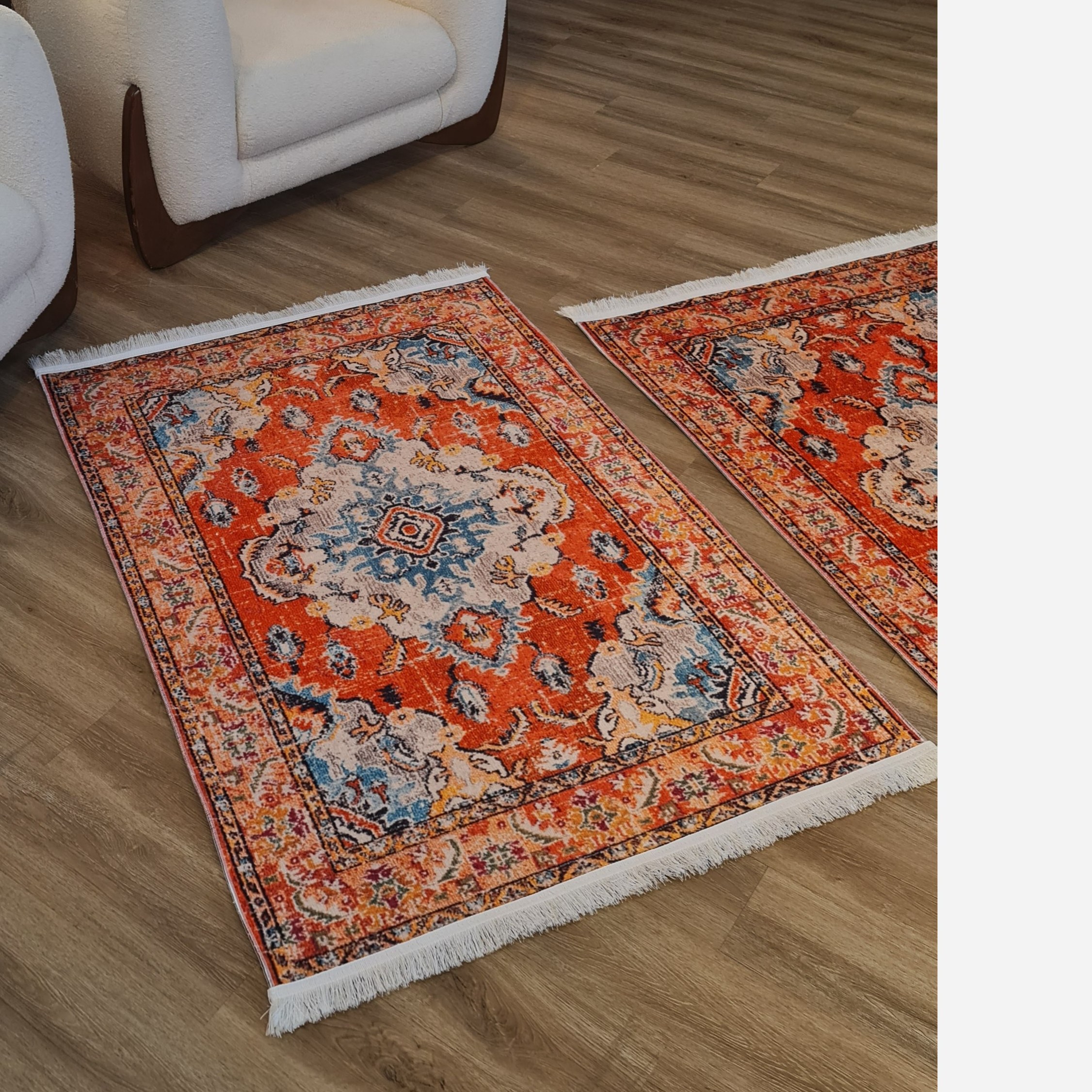 فرشینه مخمل فانتزی مدرن استُپ دار (ابعاد سفارشی) m138 (پس کرایه)