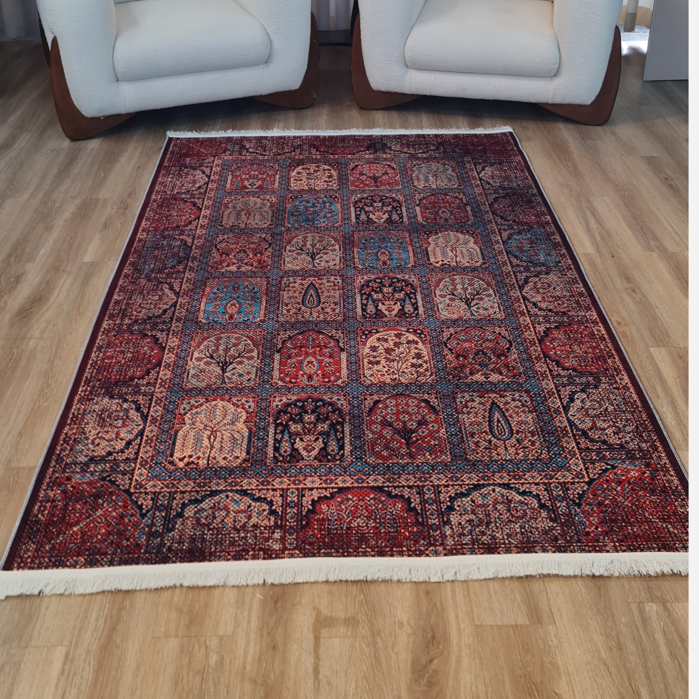 فرشینه مخمل مدرن استُپ دار تولید در (ابعاد سفارشی) u504 (پس کرایه)