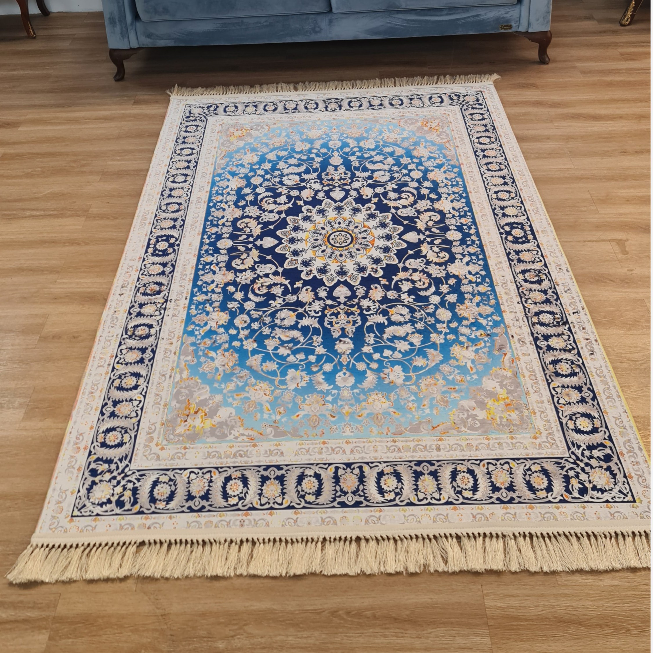 فرشینه مخمل مدرن استُپ دار تولید در (ابعاد سفارشی) u485 (پس کرایه)