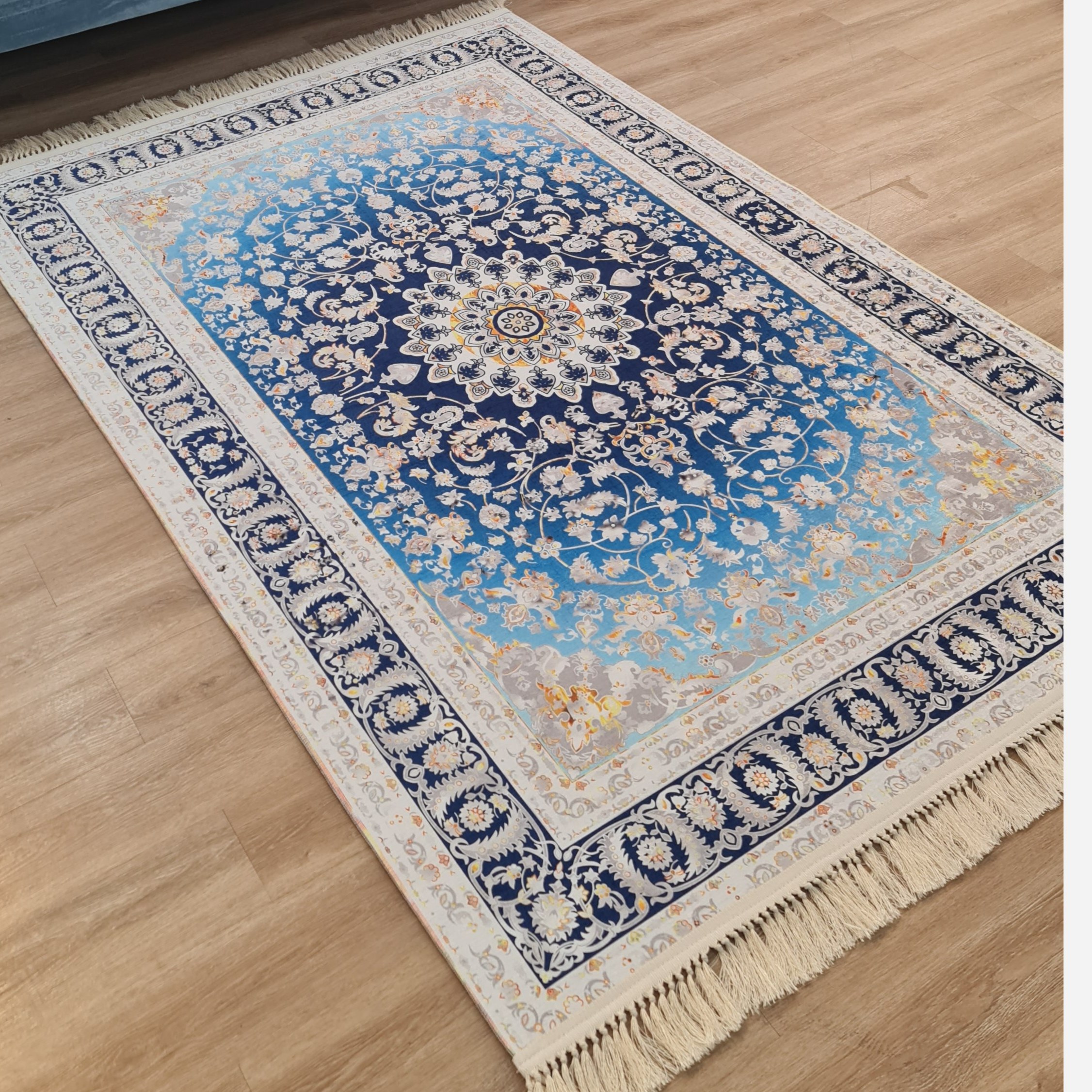 فرشینه مخمل مدرن استُپ دار تولید در (ابعاد سفارشی) u485 (پس کرایه)