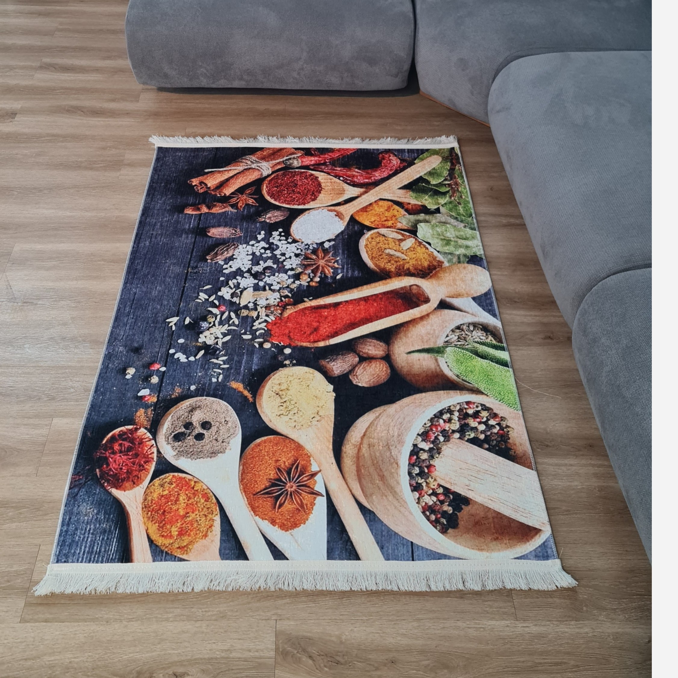 فرشینه اشپزخانه مخمل هازان تُرک استُپ دار ابعاد سفارشی 009(پس کرایه)