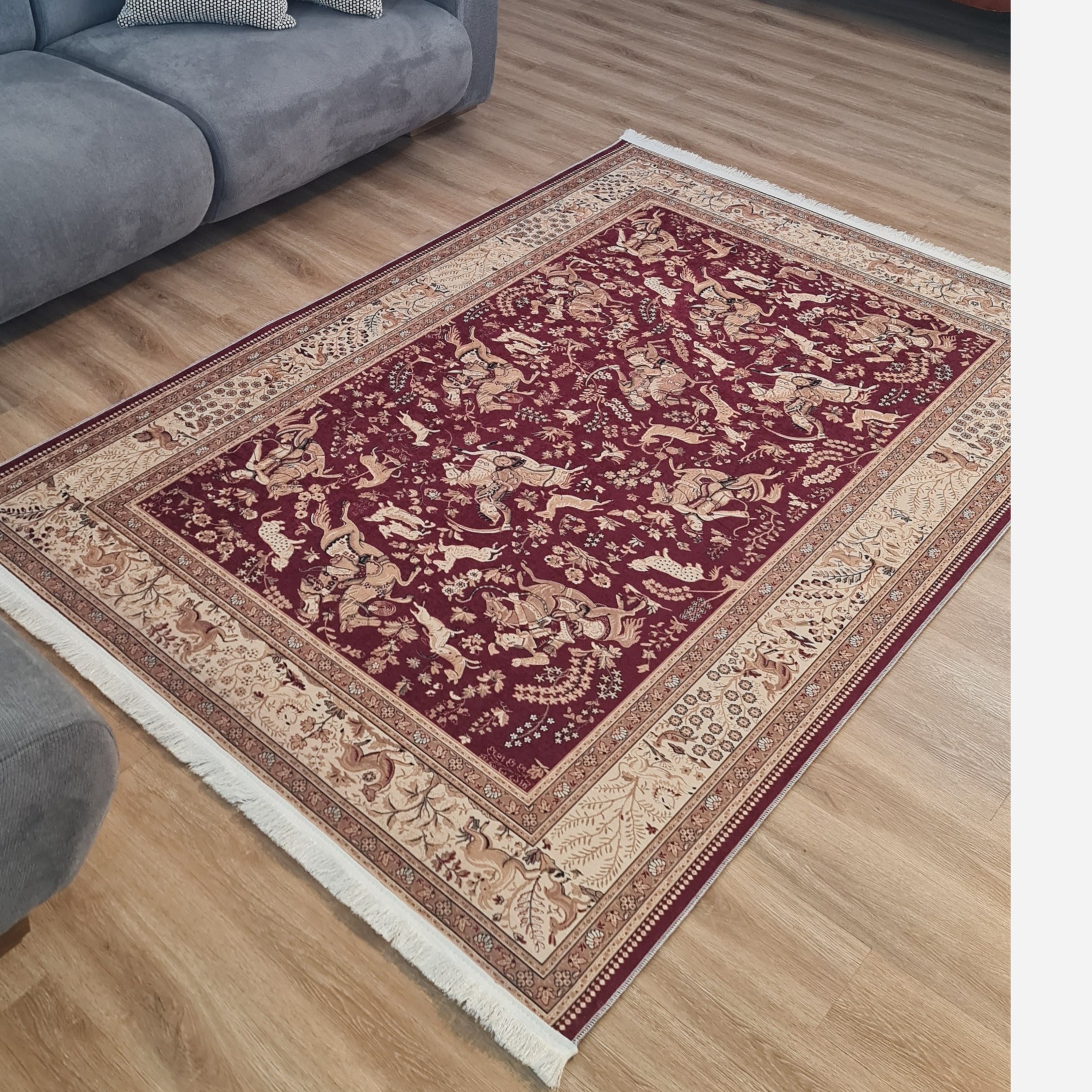 فرشینه مدرن مخمل استُپ دار (ابعاد دلخواه) تولیدمیشه a167(پس کرایه)