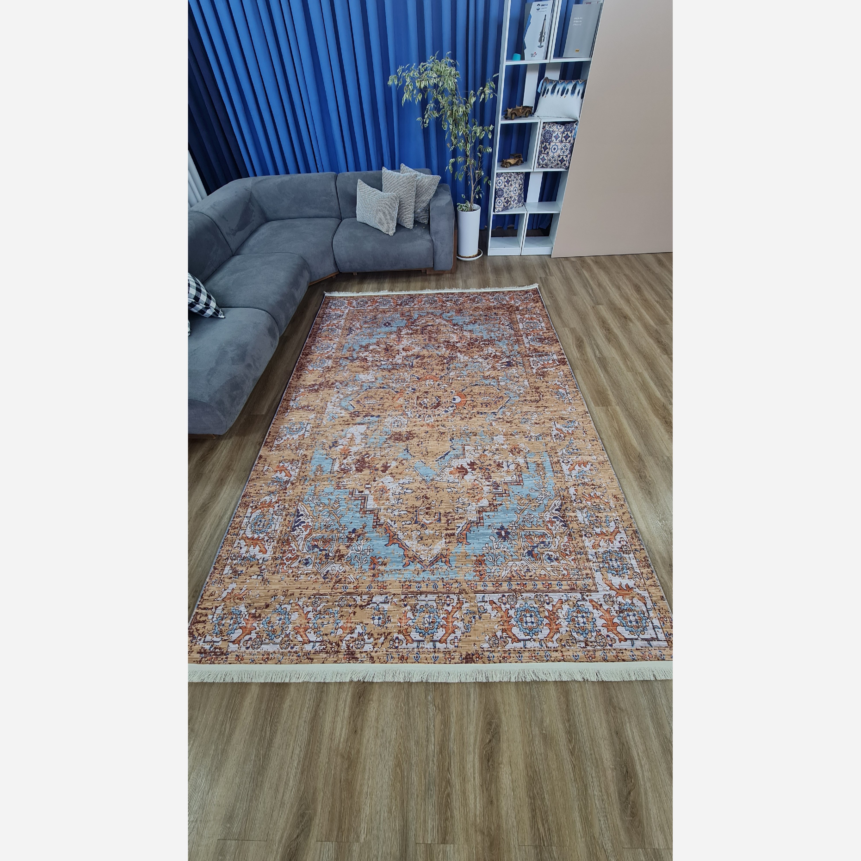 فرشینه مُدرن مخمل استُپ دار (ابعاد دلخواه) تولیدمیشهm106(پس کرایه)