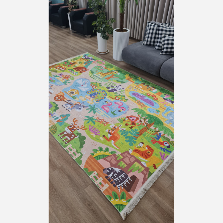 فرشینه کودک جنس مخمل هازان تُرک استُپ دار (ابعاد سفارشی)(پس کرایه)
