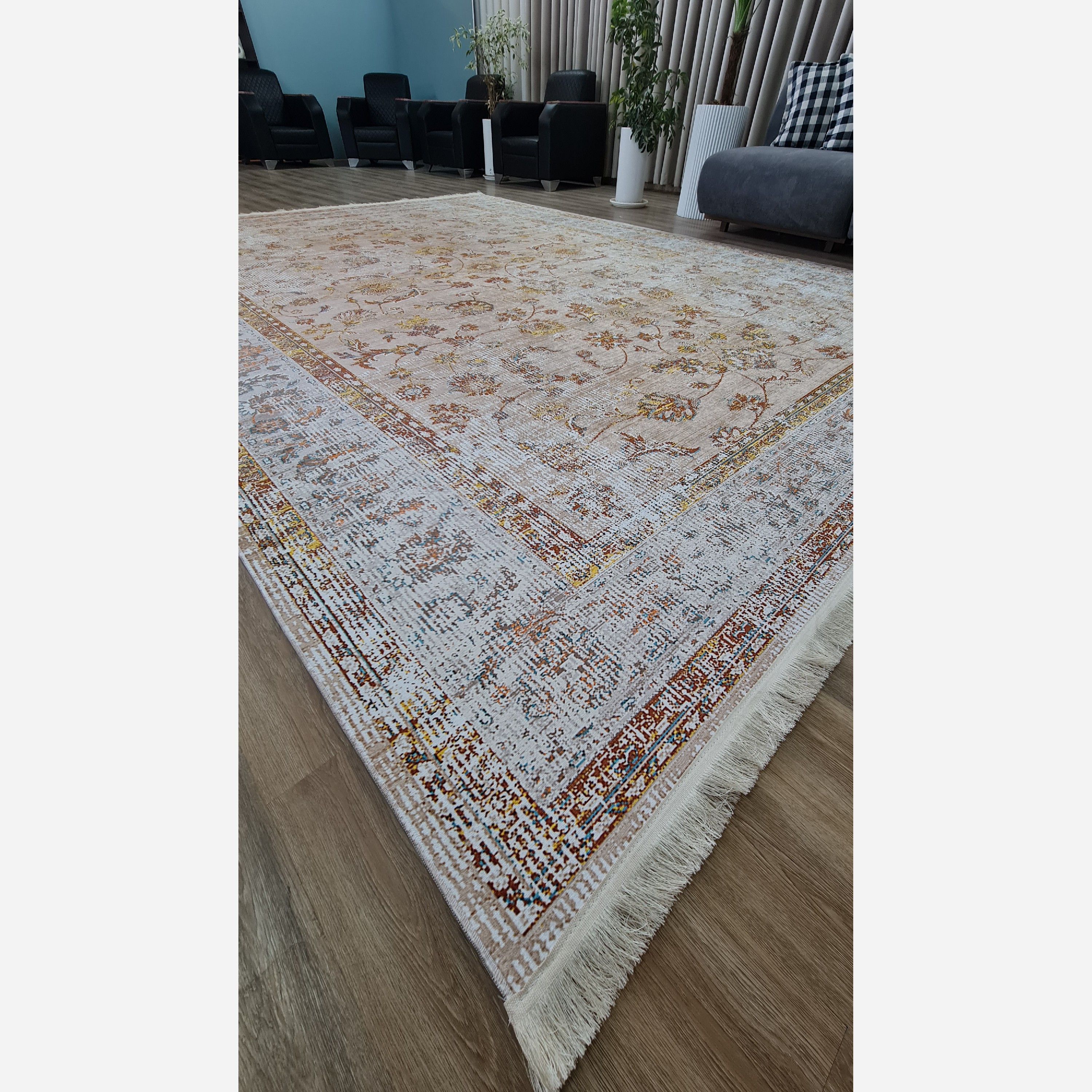 فرشینه مخمل هازان تُرک ابعاد دلخواه تولید میشه u451 استُپ دار(پس کرایه)
