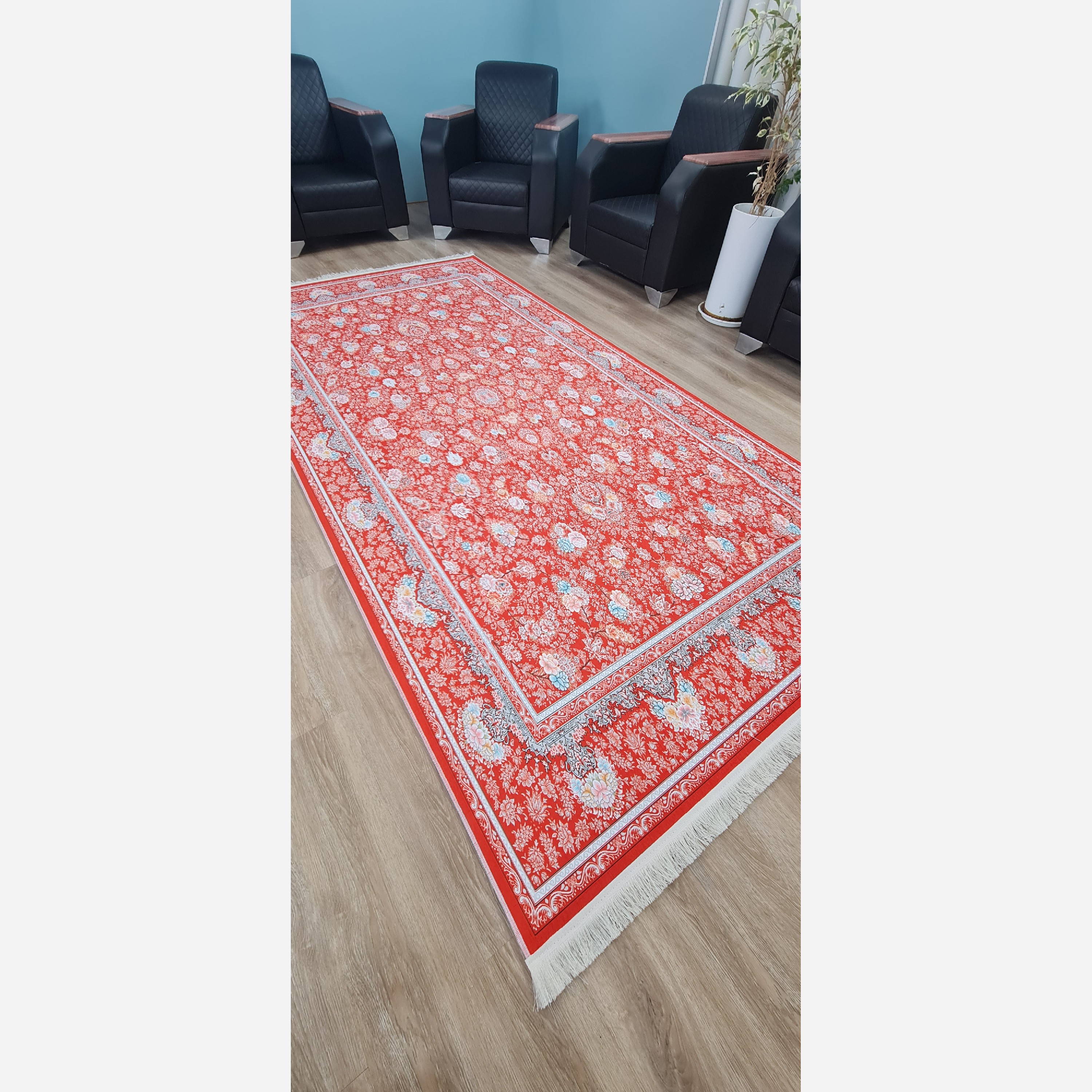 فرشینه مخمل طرح ابریشمی استُپ دار (ابعاد سفارشی) تولیدمیشه (پس کرایه)