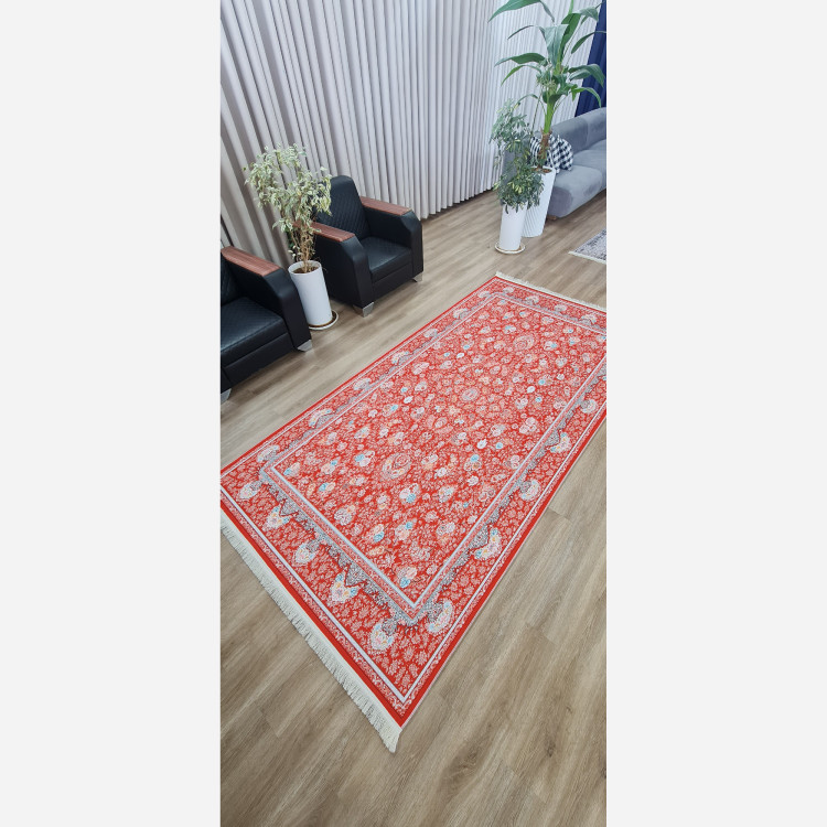 فرشینه مخمل طرح ابریشمی استُپ دار (ابعاد سفارشی) تولیدمیشه (پس کرایه)