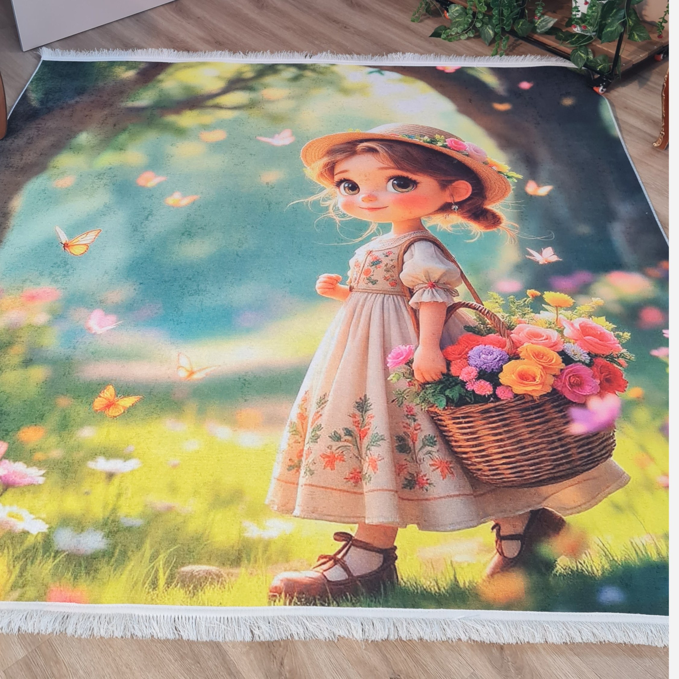 فرشینه سفارشی کودک جنس مخمل هازان تُرک استُپ دار (ابعاد سفارشی)u057(پس کرایه)