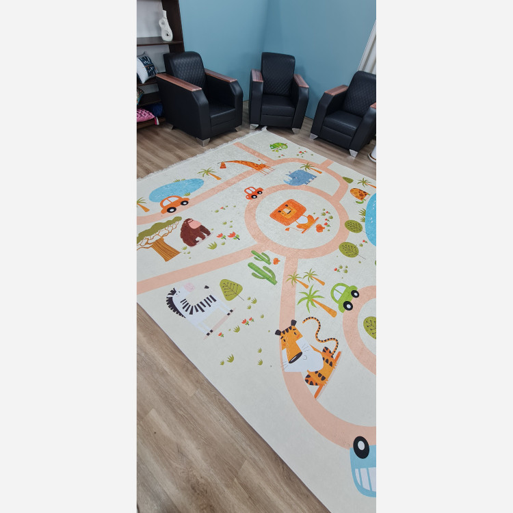 فرشینه کودک مخمل هازان تُرک استپ دار(ابعاد سفارشی)(پس کرایه)