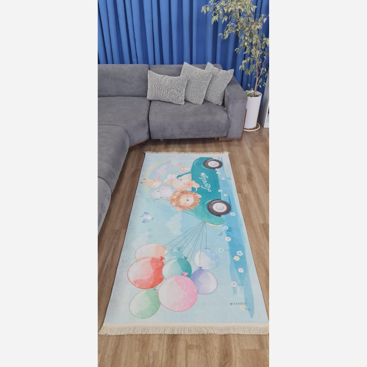 فرشینه کودک مخمل هازان تُرک استُپ دار(ابعاد سفارشی)(پس کرایه)