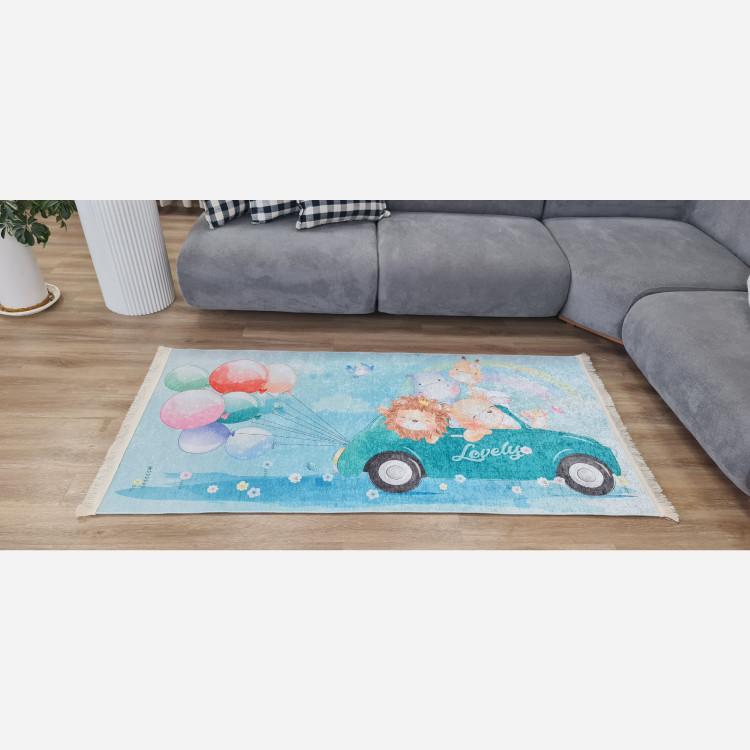 فرشینه کودک مخمل هازان تُرک استُپ دار(ابعاد سفارشی)(پس کرایه)